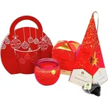 Home Elements Arôme Vánoční dárkový set hrnek, čaj a svíčka