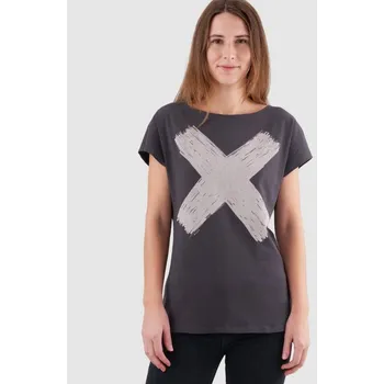 Dámské tričko Woox Cross Lady Asphalt triko 44 + DÁREK