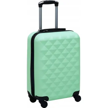 Kabinový kufr na kolečkách z ABS, mátový, 55x36x22 cm, bezpečnostní zámky