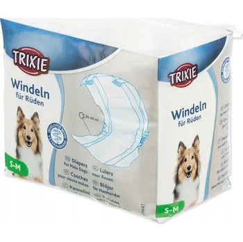 toaleta pro psa Trixie Přebalovací pleny pro psy samce, dospělí psi 30-46 cm S-M, 12 ks