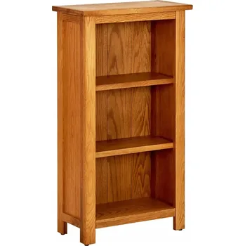 Knihovna Regál z masivního dubového dřeva a MDF, 45x22,5x82 cm, 3 police