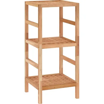 Knihovna Koupelnový regál masivní ořech, 35,5 x 35,5 x 79 cm