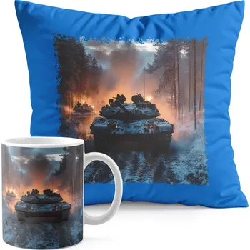 SADA HRNEK + POLŠTÁŘ MODRÁ – TANK VOJSKO ARMÁDA