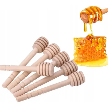 Naběračka LŽÍCE NABĚRAČKA NA MED 50* DŘEVĚNÁ NABĚRAČKA DO MEDU