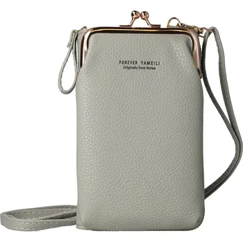 Kabelka Kabelka na mobil Knitted design 2 šedá