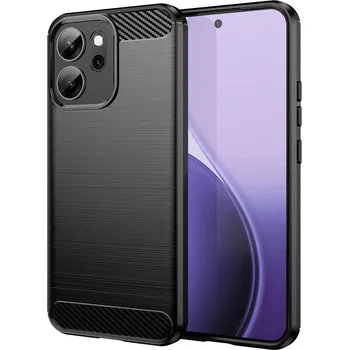 Pouzdro na mobilní telefon Pouzdro Techsuit Carbon Silicone pro Oppo Reno14 F / Reno14 FS 5G černé