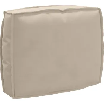 Podsedák vidaXL Polstr na paletové opěradlo s polštářem Taupe 50 x 40 x 12 cm [42001463]