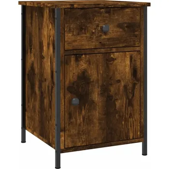 Noční stolek Elegantní noční stolek 40 x 42 x 60 cm, kouřový dub, materiál dřevo