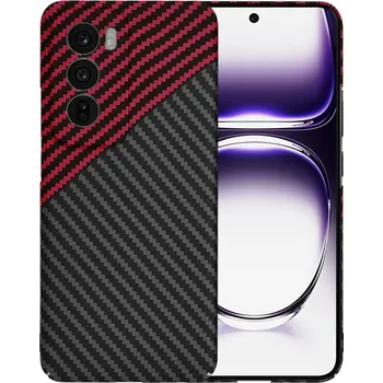 Pouzdro na mobilní telefon Techsuit Carbonite FiberShell pro Oppo Reno12 Red Vortex