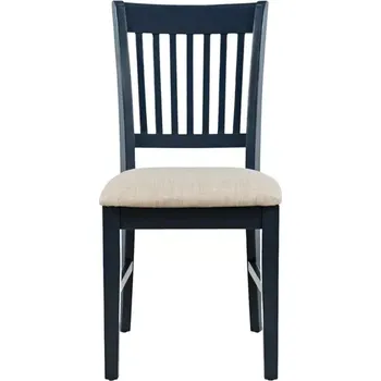 Jídelní židle Jídelní židle Avola z masivu tmavě modrá/krémová