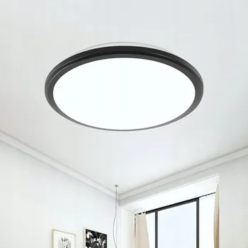 Stropní Svítidlo kulatý Riserva 29 x 5 cm černý