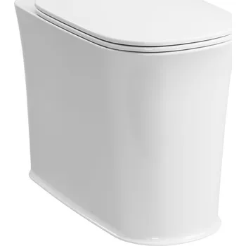 THE NEW YORKER WC mísa stojící pro vysokou nádržku, 36,5x60cm, spodní/zadní odpad, bílá