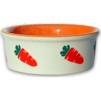 Miska pro psa Nobby Keramická miska mrkev 10x4cm