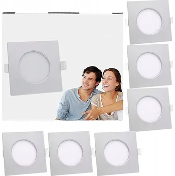 Kwadratowy reflektor sufitowy Lumare, szary