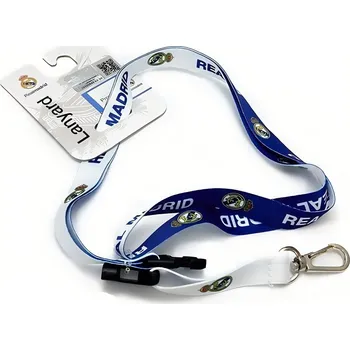 Real Madrid FC Klíčenka Real Madrid FC, kovový klip, modro-bílá