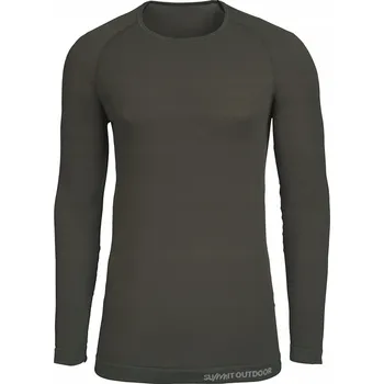 Pánské tričko Termoaktivní pánské triko s dlouhým rukávem Summit Active Line Olivové XL