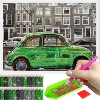 Obraz Sada diamantová výšivka + rámeček Diamond painting mozaika velký obraz příslušenství