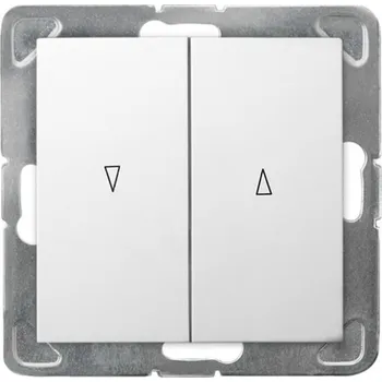 vypínač Žaluziový vypínač Klasik Ospel bílý ŁP-7YB/m/00