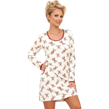 Dámská noční košile Donna Dámská noční košile Reni Sob smetanová Barva: smetanová, Velikost: XL