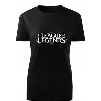 Tričko Dámské tričko D296 LEAGUE OF LEGENDS Hra černé barvy vel M