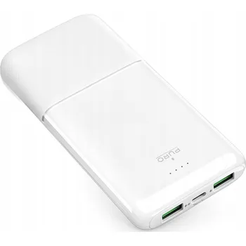 Powerbanka Powerbank Puro DAILY 10 PLUS 10000mAh 2x USBA / 1x USB-C 22.5W - bílý