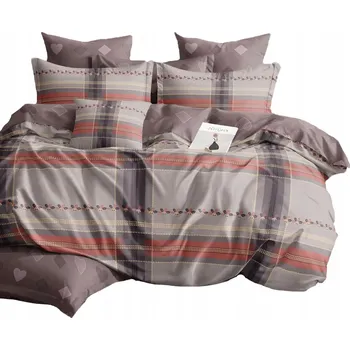 Povlečení SADA POVLEČENÍ 160X200 BAVLNĚNÝ SATÉN 2X POVLEČENÍ NA POLŠTÁŘ 70X80 VELKÉ