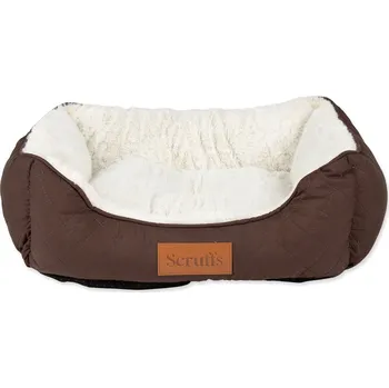 Pelíšek pro psa Pelech Scruffs Wilton Box Bed hnědý S 50x40cm