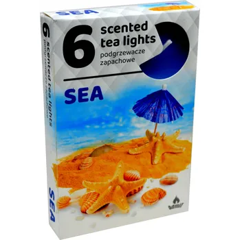 Svíčka TEALIGHT SVÍČKY OHŘÍVAČE 6 KS VŮNĚ MOŘE 267