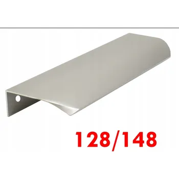 Nábytkové kování Nábytková úchytka hranatá šedá ocel kartáčovaná 14,8 x 4,5 x 1,8 cm