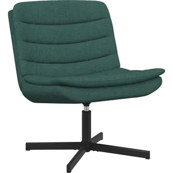 vidaXL Otočná židle Tmavě zelená 63 x 75 x 76 cm textil [42007354]