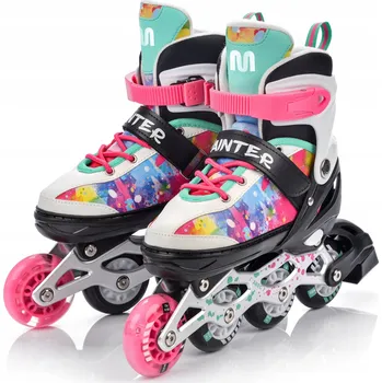 Kolečkové brusle Nastavitelné kolečkové brusle Meteor 4v1 Painter LED, velikost 34-37