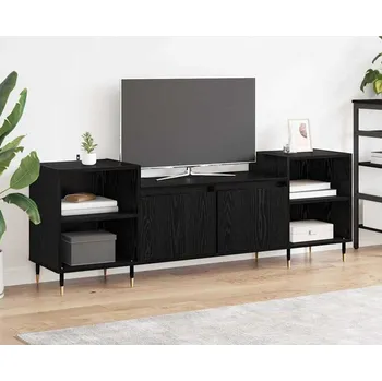 Televizní stolek vidaXL Televizní skříň Černý dub 160 x 35 x 55 cm kompozitní dřevo [882725]