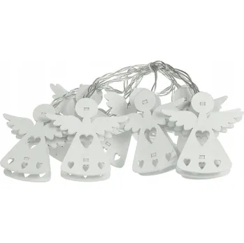 Vánoční dekorace Světelný řetěz Retlux 165 cm na baterie, bílý