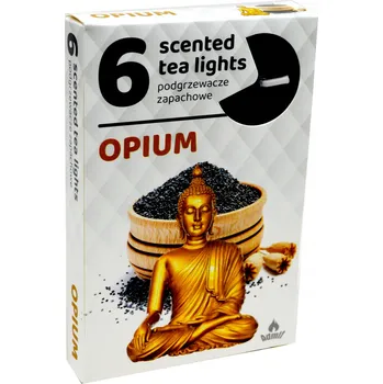 Svíčka Tradiční parafinová svíčka Opium Admit 6 ks
