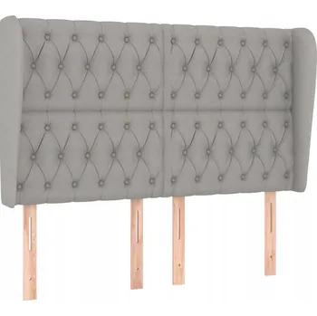 Čelo postele světle šedé 147x23x118 cm