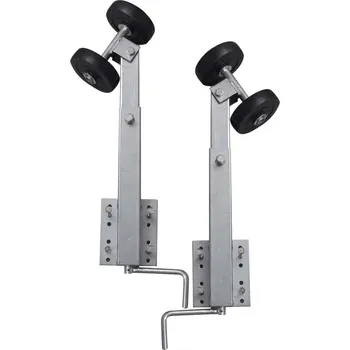 zvedák vidaXL Sada 2 dvoulůžkových opěrných kladek pro lodní přívěs 59–84 cm [141553]