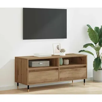 Televizní stolek vidaXL Televizní skříň se zásuvkou Artisanový dub 100 x 34,5 x 44,5 cm [881778]