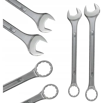 Klíč OČKOPLOCHÉ KLÍČE sada klíčů ocel chrom-vanadiová Cr-V 14-15 mm x2