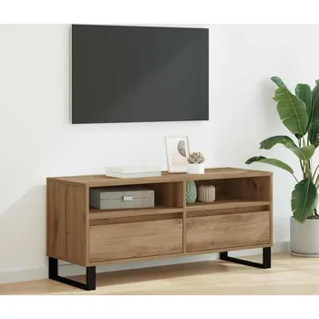 Televizní stolek vidaXL Televizní skříň se zásuvkou Artisanový dub 100 x 34,5 x 44,5 cm [881787]