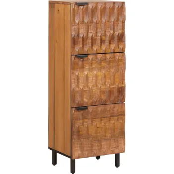 Příborník do zásuvky Vysoký bufet Akátová hnědá povrchová úprava 40 x 33,5 x 110 cm