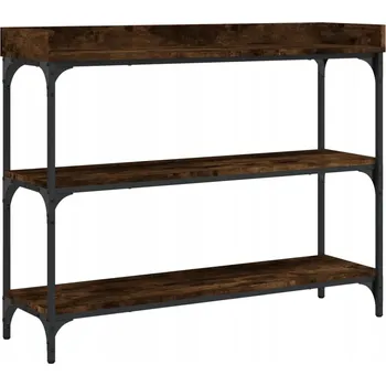 Konferenční stolek Konzolový stolek, kouřový dub, 100 x 30 x 80 cm