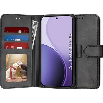 Pouzdro na mobilní telefon Techsuit Diary Book pro Oppo Reno14 F Reno14 FS 5G černá