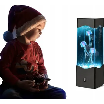 Lampička LAMPičKA S MEDÚZAMI Noční Lampa Lampa Akvárium Medúzy Dárek pro Dítě