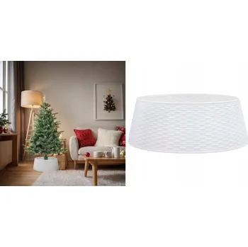 Stojánek na vánoční stromek Ochrana pod vánoční stromek, bílá, Ø65x23 cm, plastová