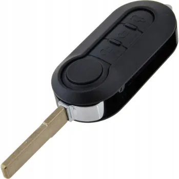 Autoklíč Náhradní obal klíče 3-tlačítkový, FIAT (SIP22) Frekvence 433 MHz + Transpondér