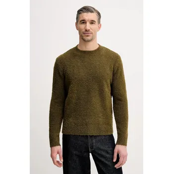 Pánský svetr Svetr z vlněné směsi Sisley 170WS104O zelená 87X, vel. M