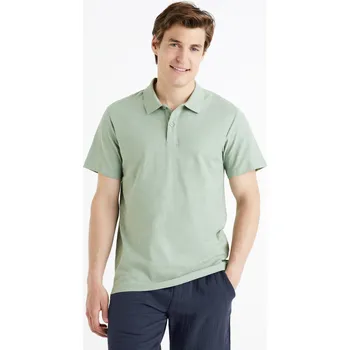 Pánské oblečení Celio Bavlněné polo tričko Feflame - Pánské Celio šedá 2397910