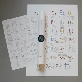 Plakát Plakát Abeceda s omalovánkou