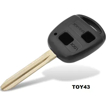 Autoklíč Náhradní obal klíče 2-tlačítkový, TOYOTA TOY41, TOY43, TOY45 varianta: 2