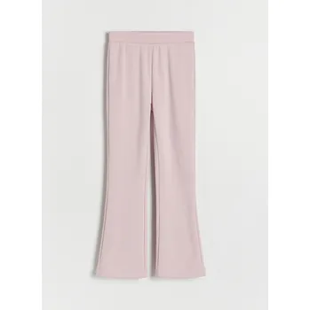 Dívčí kalhoty Reserved - Zateplené kalhoty flare - pastelově růžová - 506CC-03X - 506CC-03X-128-3